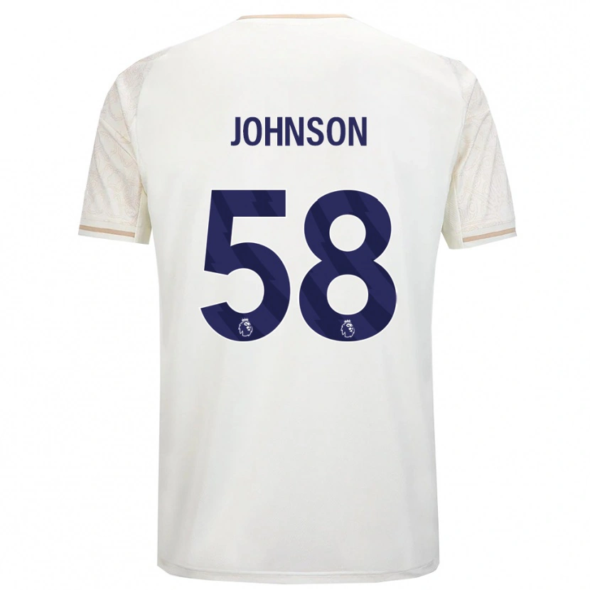Danxen Criança Camisola Pharrell Johnson #58 Branco Sujo Preto Alternativa 2025/26 Camisa