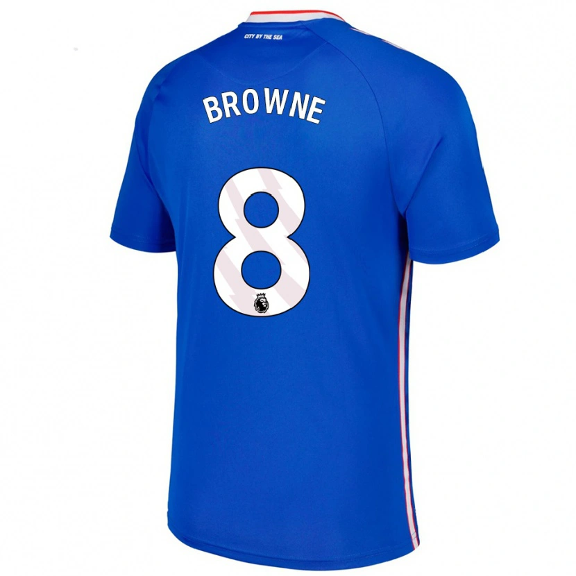 Danxen Criança Camisola Alan Browne #8 Azul Branco Alternativa 2025/26 Camisa