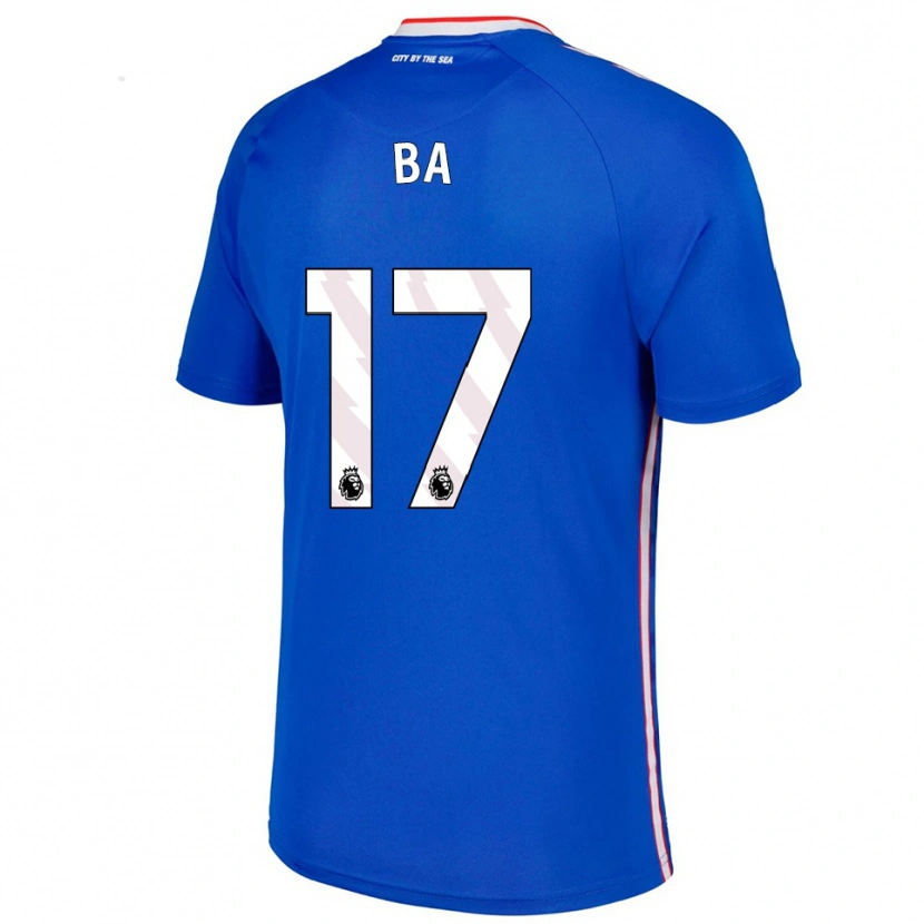 Danxen Criança Camisola Abdoullah Ba #17 Azul Branco Alternativa 2025/26 Camisa