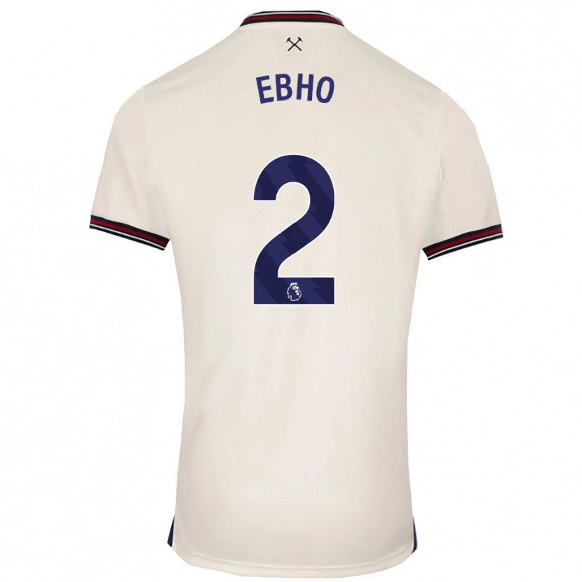 Danxen Criança Camisola Riley Ebho #2 Branco Sujo Alternativa 2025/26 Camisa