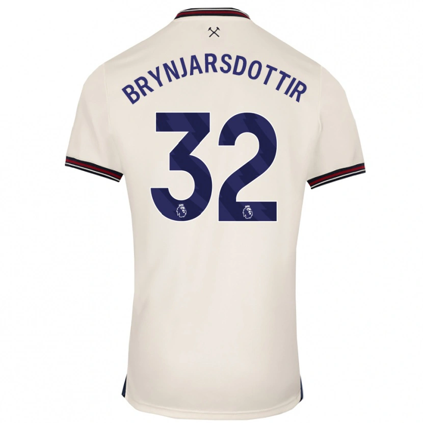 Danxen Criança Camisola Dagny Brynjarsdottir #32 Branco Sujo Alternativa 2025/26 Camisa