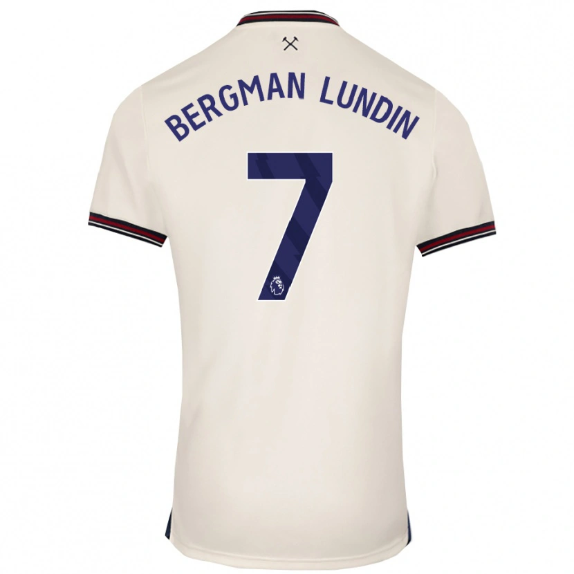 Danxen Criança Camisola Marika Bergman-Lundin #7 Branco Sujo Alternativa 2025/26 Camisa