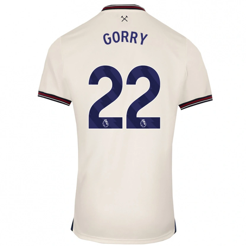 Danxen Criança Camisola Katrina Gorry #22 Branco Sujo Alternativa 2025/26 Camisa