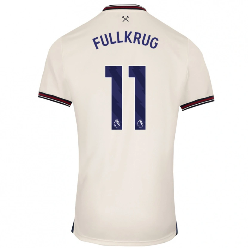 Danxen Criança Camisola Niclas Füllkrug #11 Branco Sujo Alternativa 2025/26 Camisa