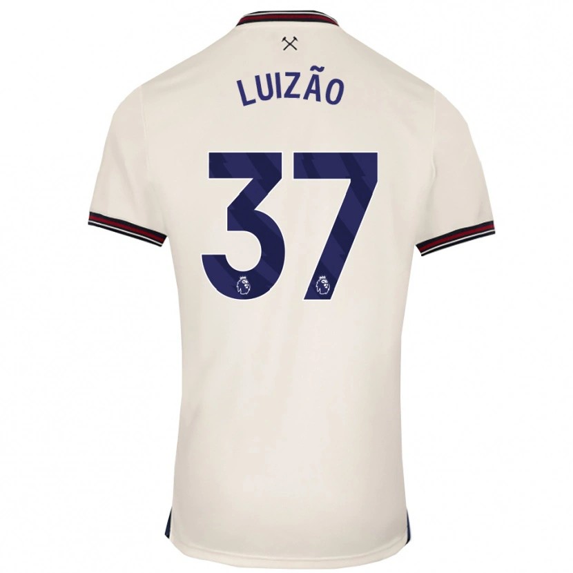 Danxen Criança Camisola Luizão #37 Branco Sujo Alternativa 2025/26 Camisa