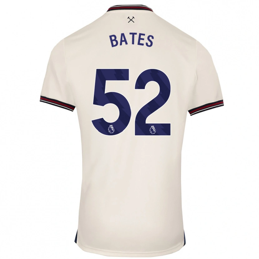 Danxen Criança Camisola Billy Bates #52 Branco Sujo Alternativa 2025/26 Camisa