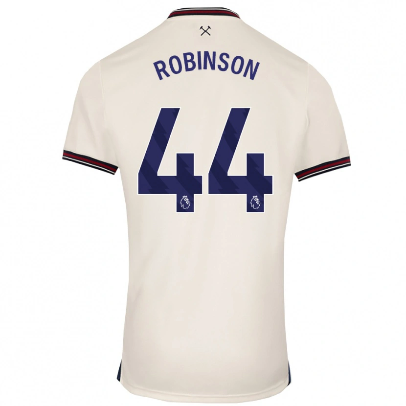 Danxen Criança Camisola Junior Robinson #44 Branco Sujo Alternativa 2025/26 Camisa