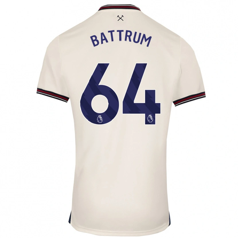 Danxen Criança Camisola Ryan Battrum #64 Branco Sujo Alternativa 2025/26 Camisa