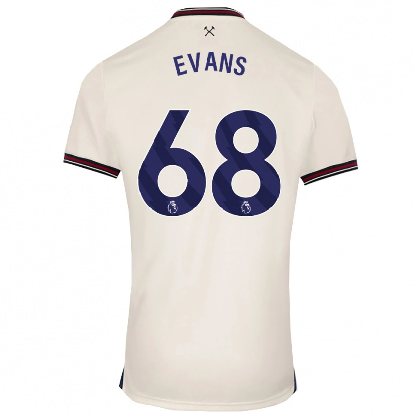 Danxen Criança Camisola Isaac Evans #68 Branco Sujo Alternativa 2025/26 Camisa