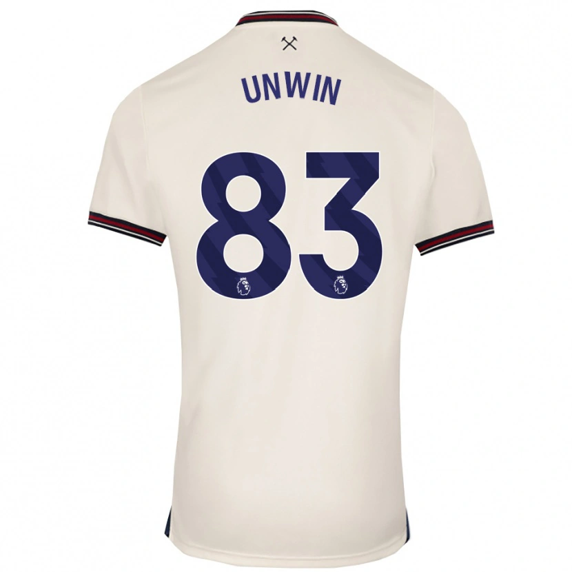 Danxen Criança Camisola Jonathan Unwin #83 Branco Sujo Alternativa 2025/26 Camisa