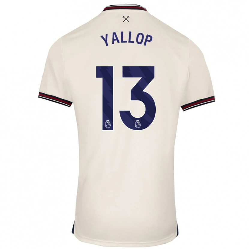 Danxen Criança Camisola Tameka Yallop #13 Branco Sujo Alternativa 2025/26 Camisa