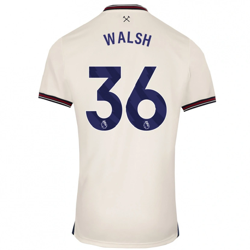Danxen Criança Camisola Soraya Walsh #36 Branco Sujo Alternativa 2025/26 Camisa