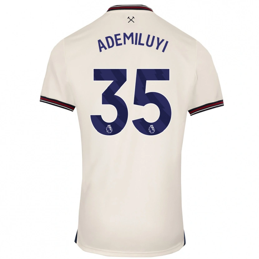 Danxen Criança Camisola Princess Ademiluyi #35 Branco Sujo Alternativa 2025/26 Camisa