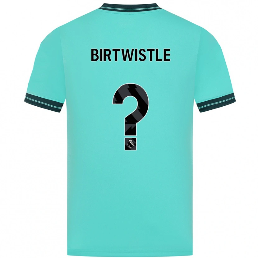Danxen Criança Camisola Harry Birtwistle #0 Azul Celeste Verde Alternativa 2025/26 Camisa