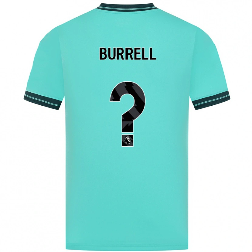 Danxen Criança Camisola Ackeme Francis Burrell #0 Azul Celeste Verde Alternativa 2025/26 Camisa