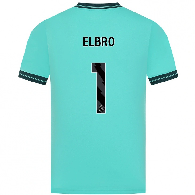 Danxen Criança Camisola Maddie Elbro #1 Azul Celeste Verde Alternativa 2025/26 Camisa