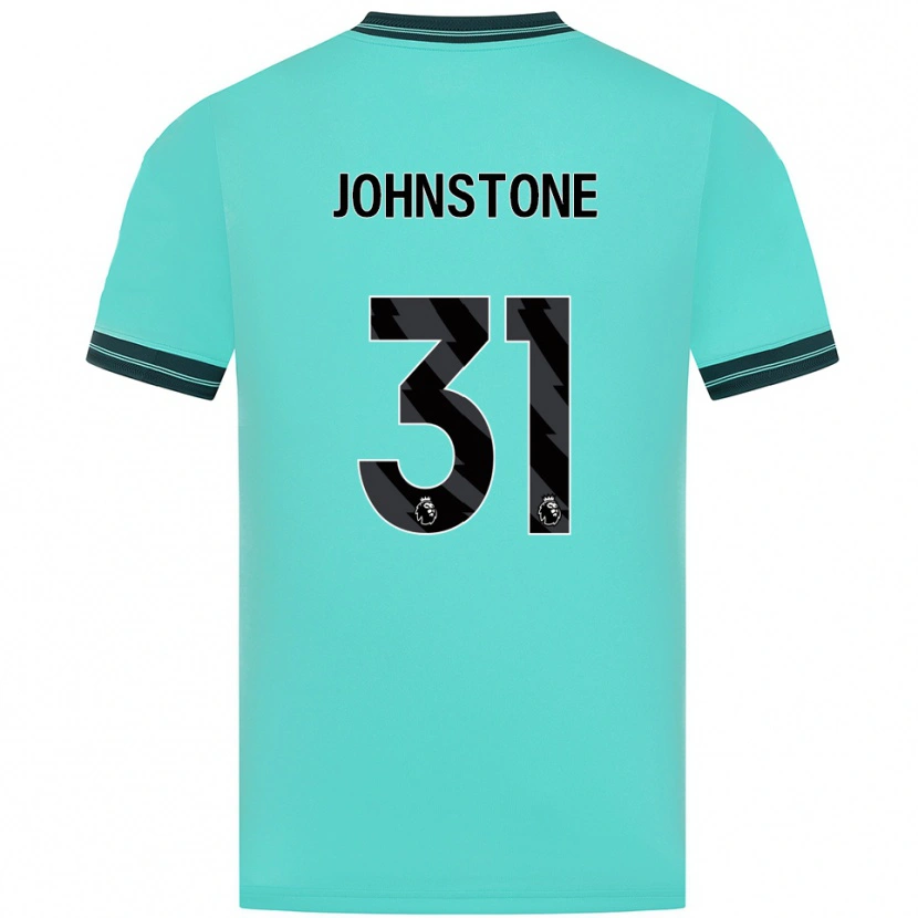 Danxen Criança Camisola Sam Johnstone #31 Azul Celeste Verde Alternativa 2025/26 Camisa