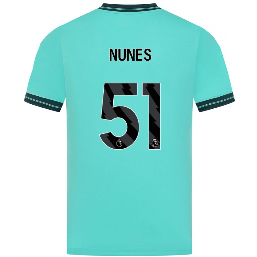 Danxen Criança Camisola Grazi Nunes #51 Azul Celeste Verde Alternativa 2025/26 Camisa