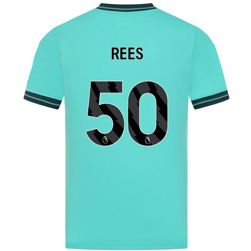 Danxen Criança Camisola Mason Rees #50 Azul Celeste Verde Alternativa 2025/26 Camisa