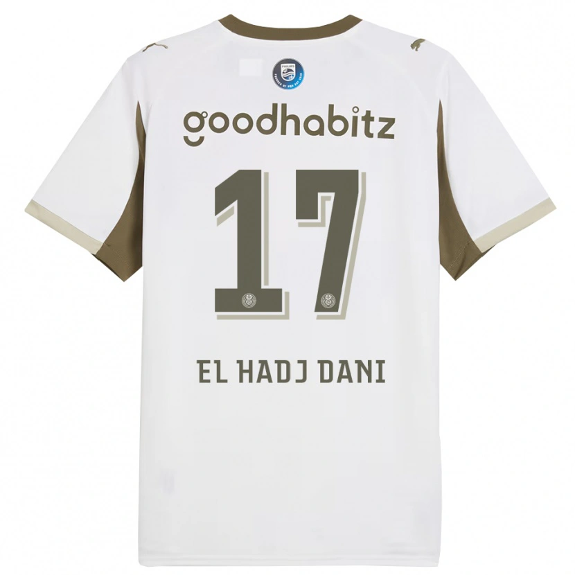 Danxen Criança Camisola Soudais El Hadj Dani #17 Branco Cinza Terceiro 2025/26 Camisa
