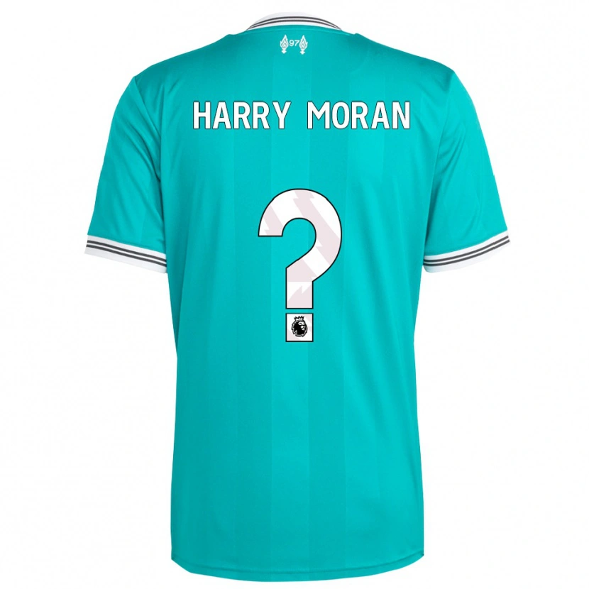 Danxen Criança Camisola Harry Moran #0 Verde Branco Terceiro 2025/26 Camisa
