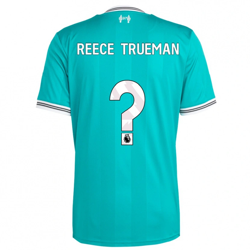 Danxen Criança Camisola Reece Trueman #0 Verde Branco Terceiro 2025/26 Camisa