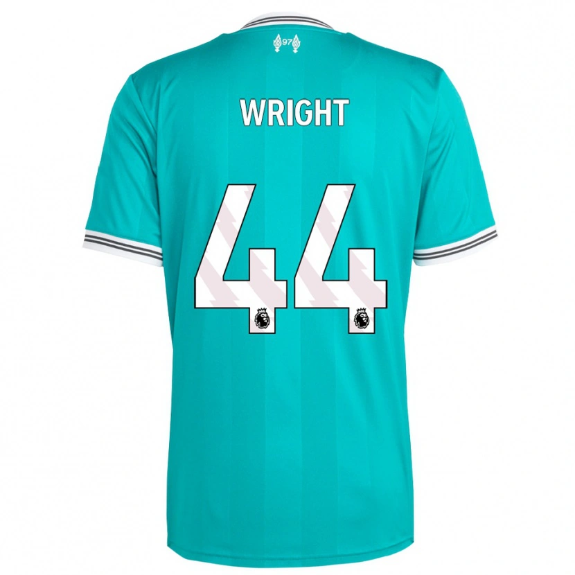 Danxen Criança Camisola Will Wright #44 Verde Branco Terceiro 2025/26 Camisa