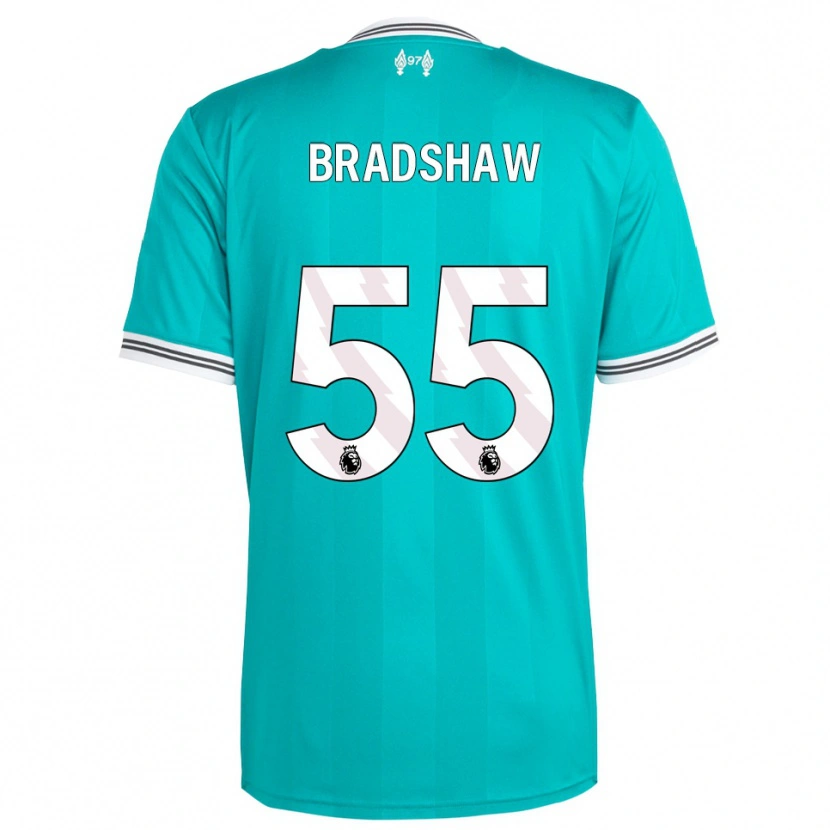 Danxen Criança Camisola Joe Bradshaw #55 Verde Branco Terceiro 2025/26 Camisa