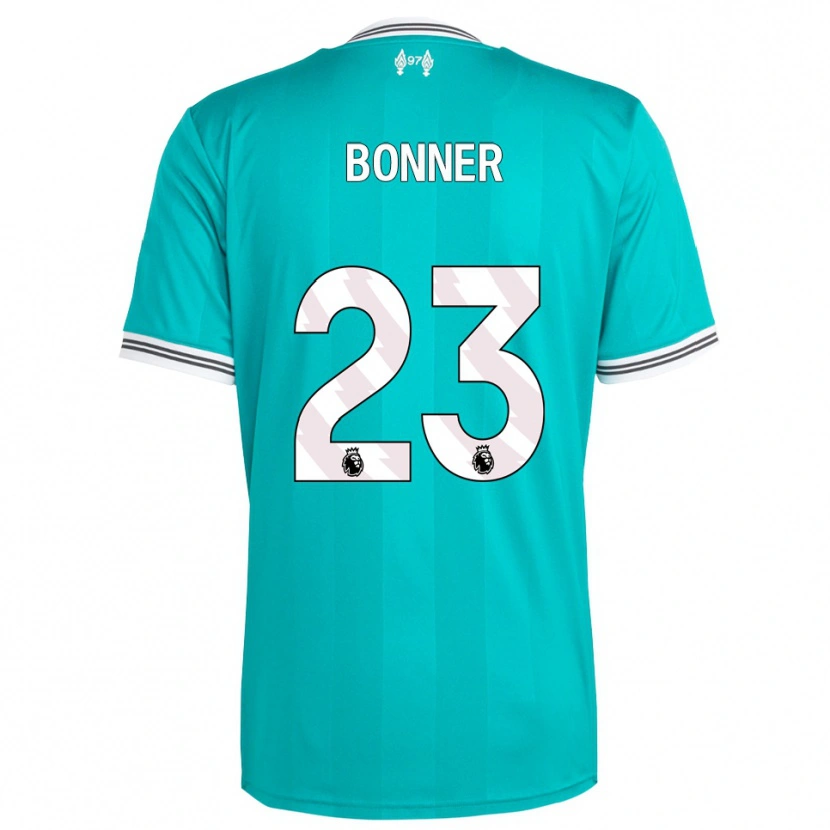 Danxen Criança Camisola Gemma Bonner #23 Verde Branco Terceiro 2025/26 Camisa