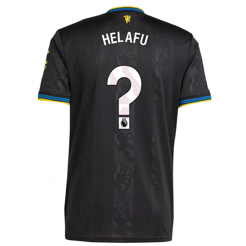 Danxen Criança Camisola Yuel Helafu #0 Preto Amarelo Azul Terceiro 2025/26 Camisa