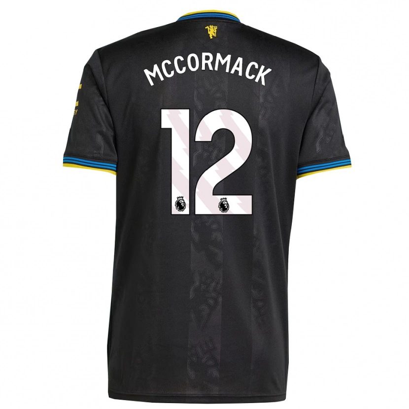 Danxen Criança Camisola Rafe Mccormack #12 Preto Amarelo Azul Terceiro 2025/26 Camisa