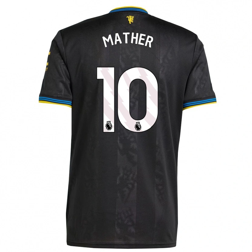 Danxen Criança Camisola Sam Mather #10 Preto Amarelo Azul Terceiro 2025/26 Camisa