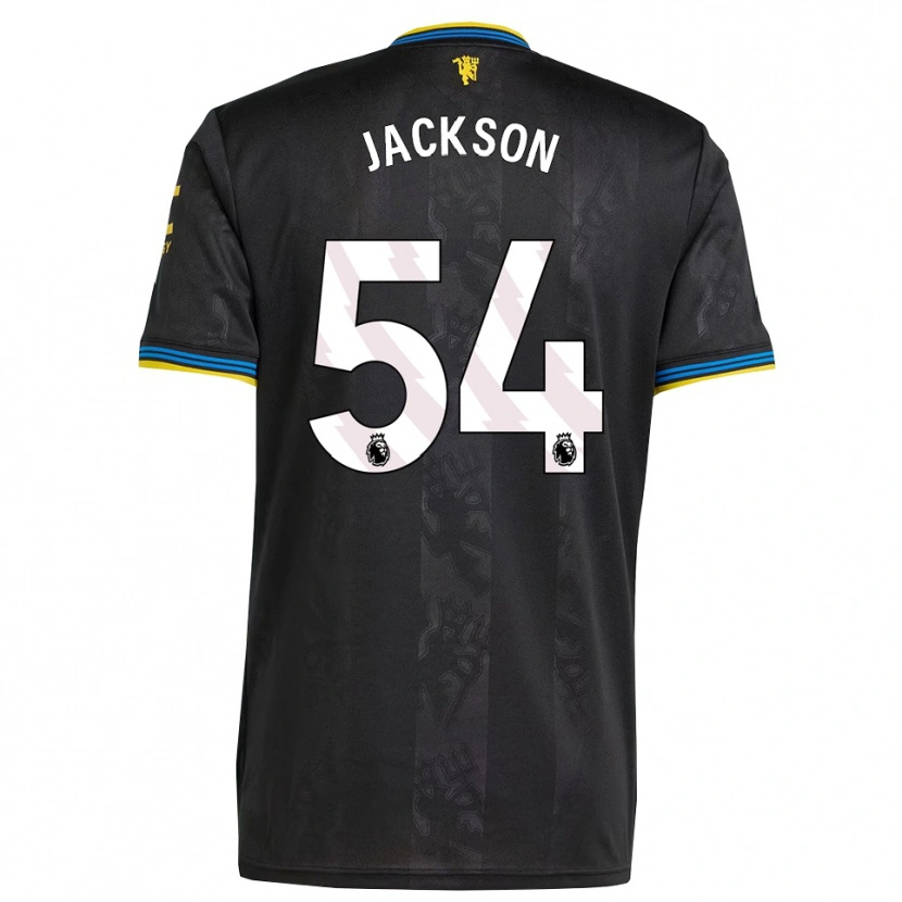 Danxen Criança Camisola Louis Jackson #54 Preto Amarelo Azul Terceiro 2025/26 Camisa