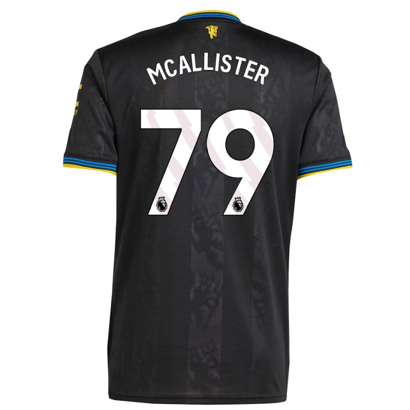 Danxen Criança Camisola Finley Mcallister #79 Preto Amarelo Azul Terceiro 2025/26 Camisa