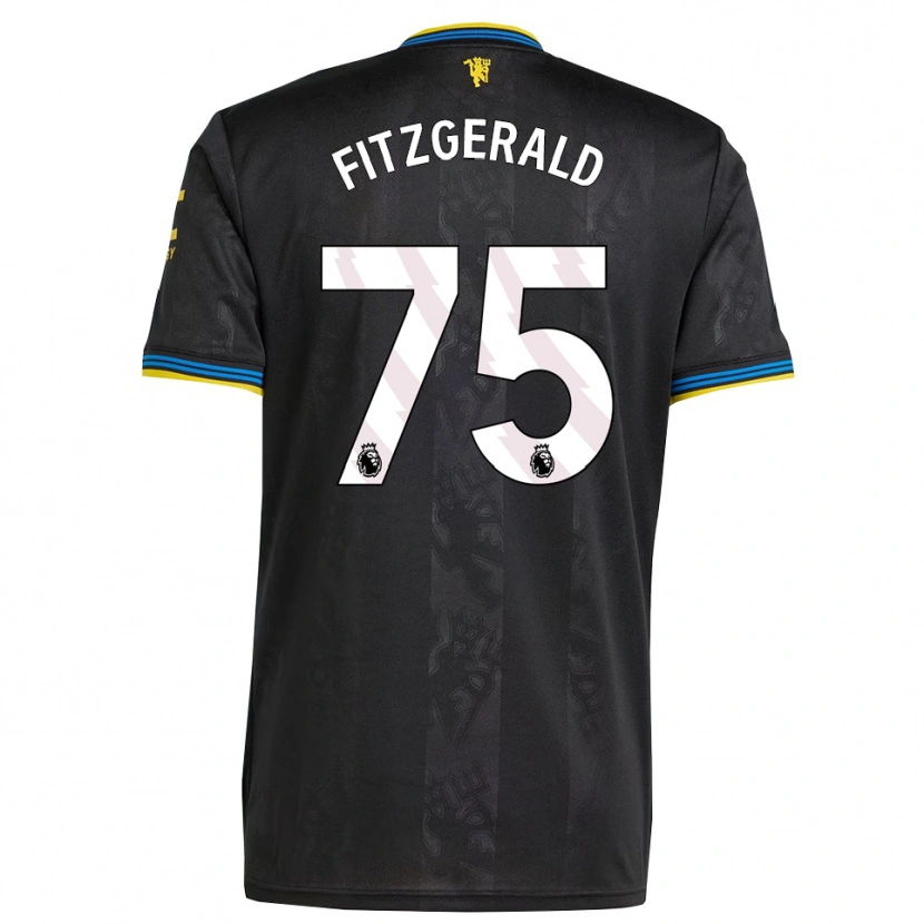 Danxen Criança Camisola Jayce Fitzgerald #75 Preto Amarelo Azul Terceiro 2025/26 Camisa
