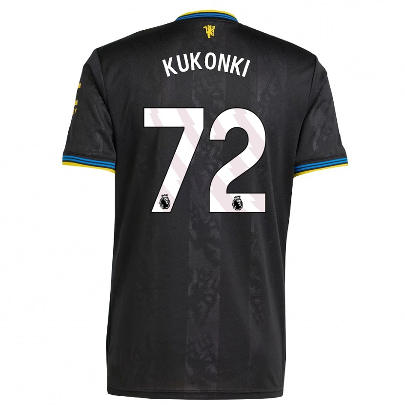 Danxen Criança Camisola Godwill Kukonki #72 Preto Amarelo Azul Terceiro 2025/26 Camisa