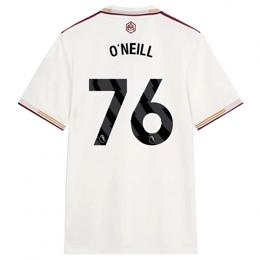 Danxen Criança Camisola Ceadach O'neill #76 Branco Sujo Borgonha Terceiro 2025/26 Camisa