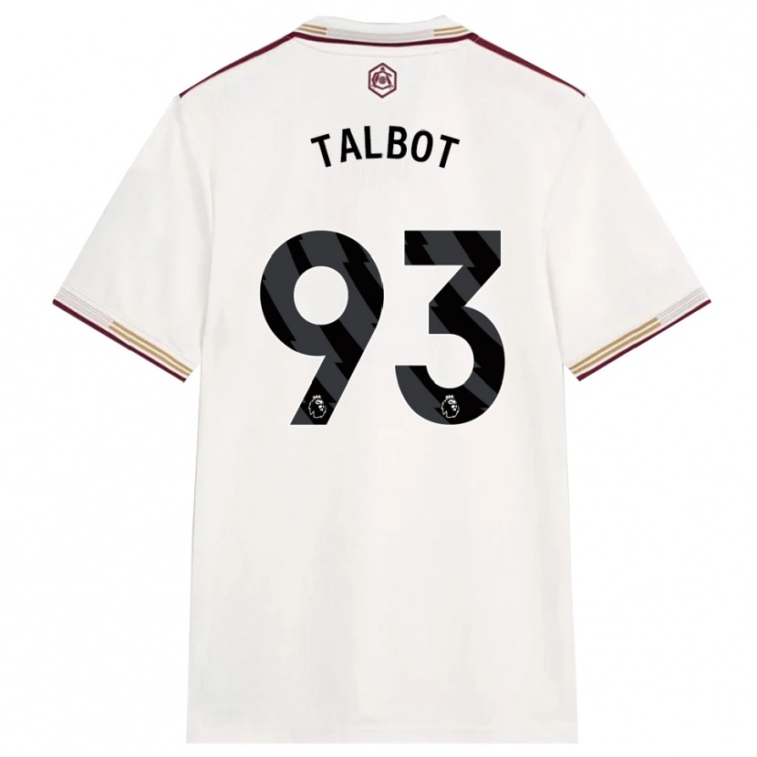 Danxen Criança Camisola Jack Talbot #93 Branco Sujo Borgonha Terceiro 2025/26 Camisa
