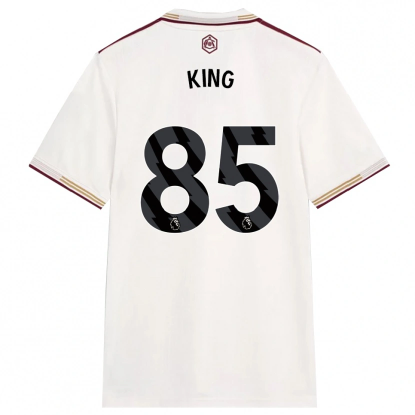 Danxen Criança Camisola Josiah King #85 Branco Sujo Borgonha Terceiro 2025/26 Camisa
