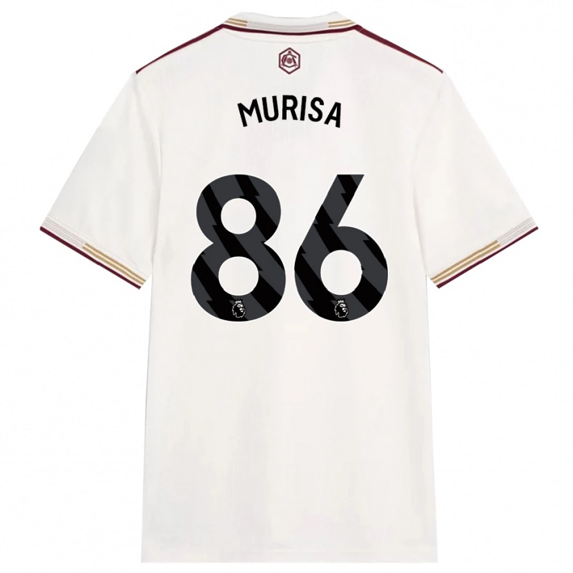 Danxen Criança Camisola Teshaun Murisa #86 Branco Sujo Borgonha Terceiro 2025/26 Camisa