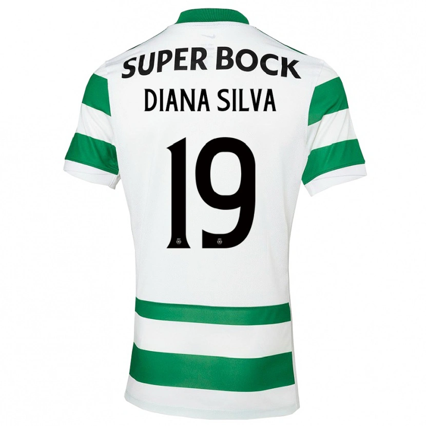 Danxen Homem Camisola Diana Micaela Abreu De Sousa E Silva #19 Verde Branco Principal 2025/26 Camisa