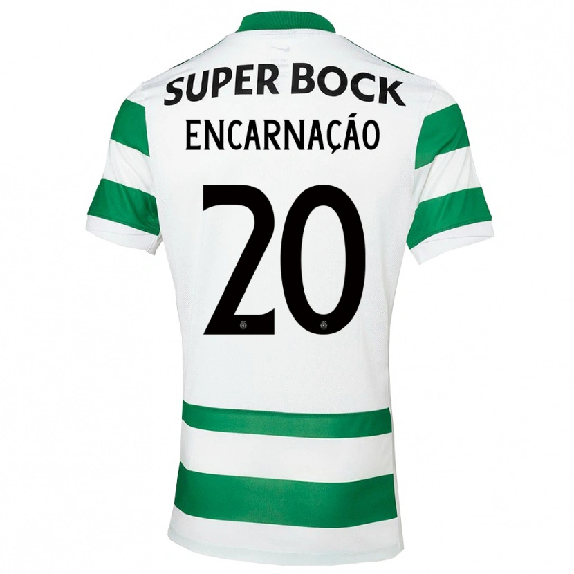 Danxen Homem Camisola Telma Encarnação #20 Verde Branco Principal 2025/26 Camisa
