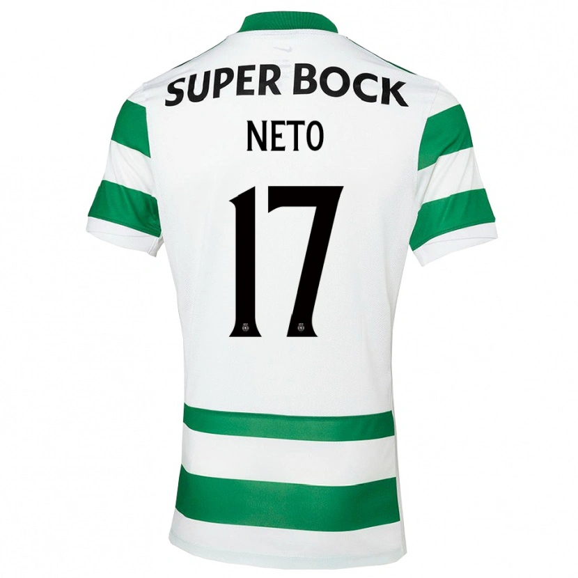 Danxen Homem Camisola Cláudia Neto #17 Verde Branco Principal 2025/26 Camisa