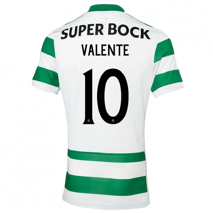 Danxen Homem Camisola João Valente #10 Verde Branco Principal 2025/26 Camisa