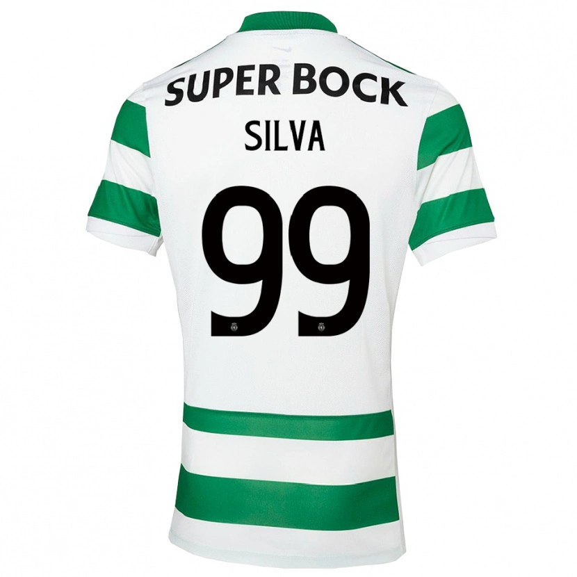 Danxen Homem Camisola Francisco Silva #99 Verde Branco Principal 2025/26 Camisa