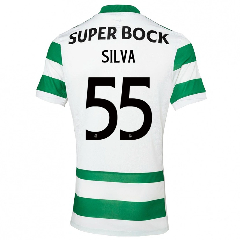 Danxen Homem Camisola José Silva #55 Verde Branco Principal 2025/26 Camisa