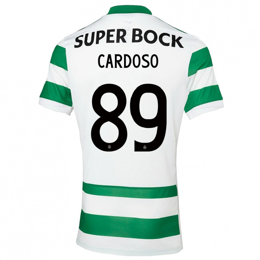 Danxen Homem Camisola Nilton Cardoso #89 Verde Branco Principal 2025/26 Camisa