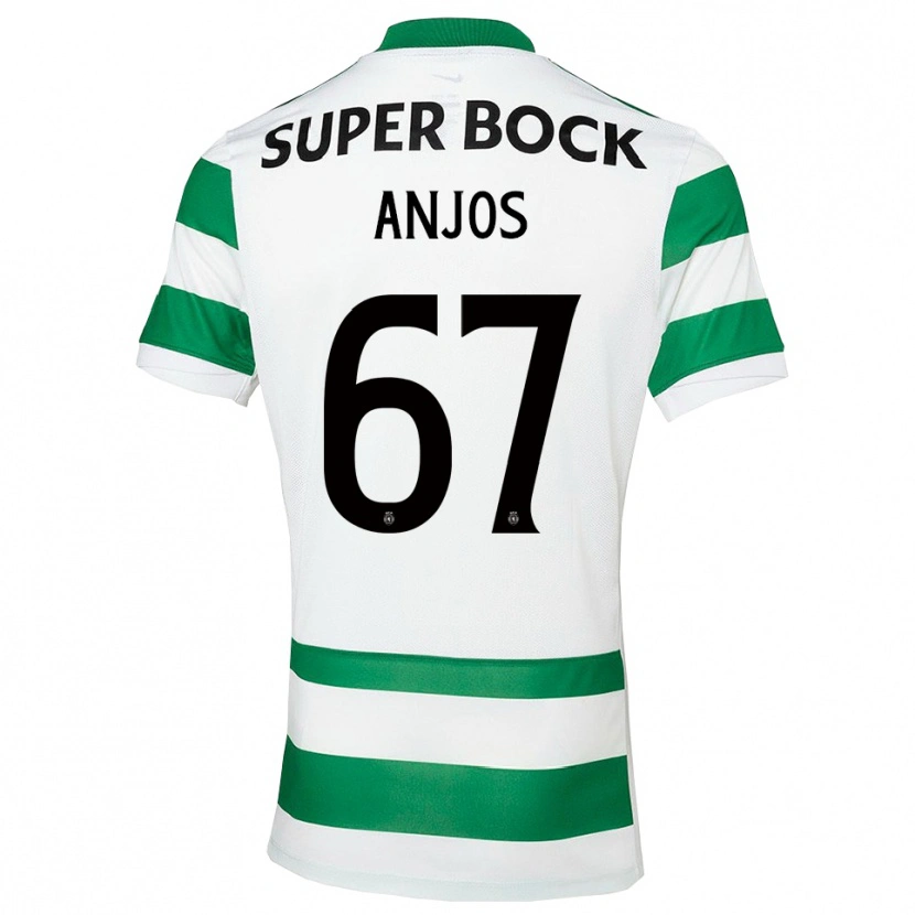 Danxen Homem Camisola Lucas Anjos #67 Verde Branco Principal 2025/26 Camisa