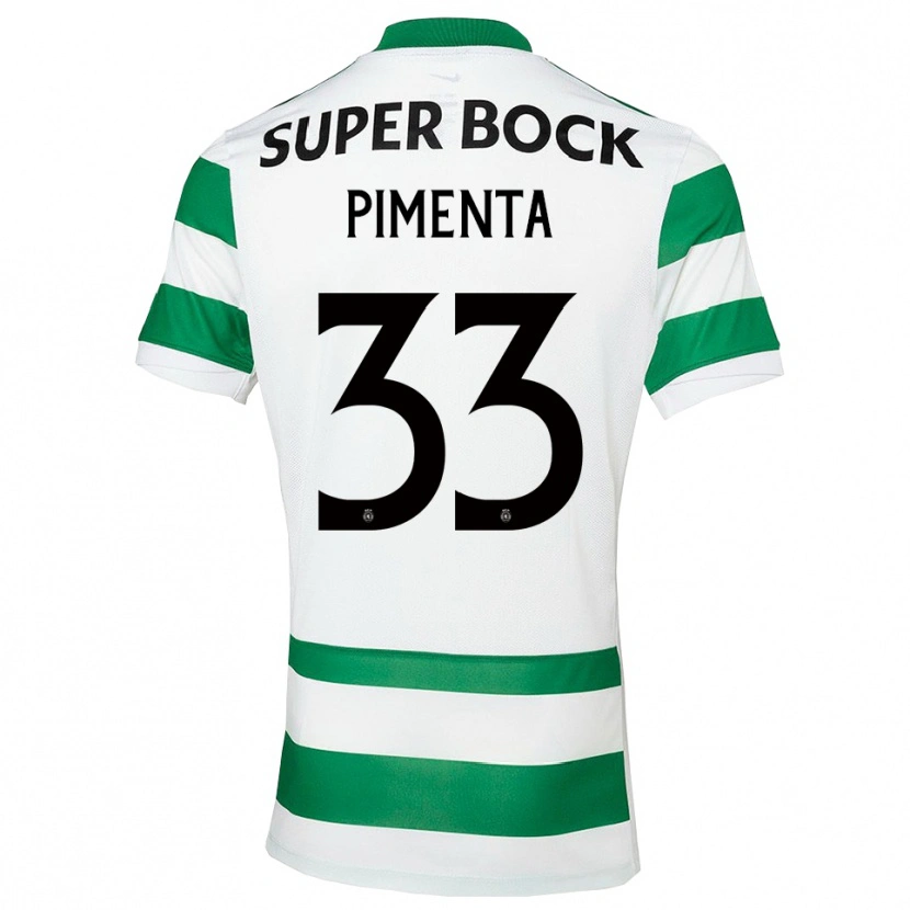 Danxen Homem Camisola Carolina Pimenta #33 Verde Branco Principal 2025/26 Camisa