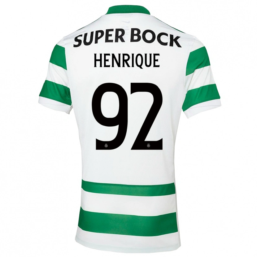 Danxen Homem Camisola Eduardo Henrique #92 Verde Branco Principal 2025/26 Camisa